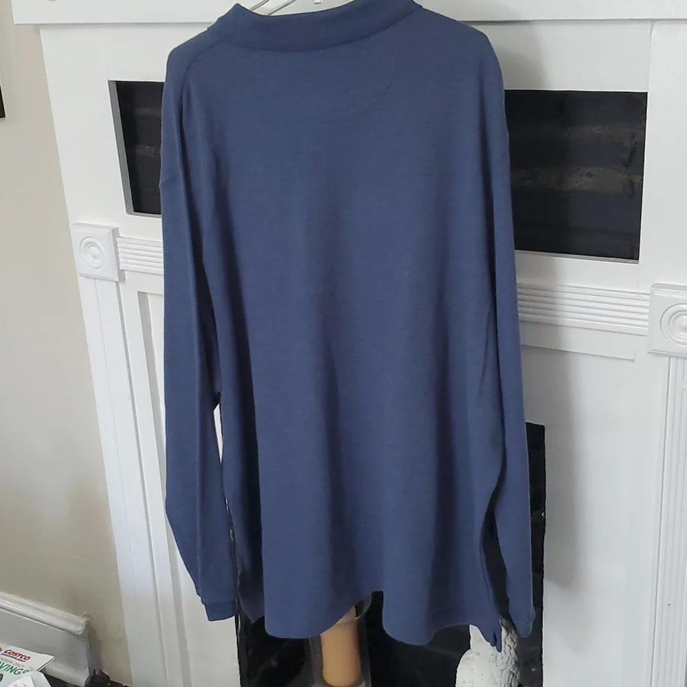 Haggar polo collard long sleeve shirt - Picture 6 of 6